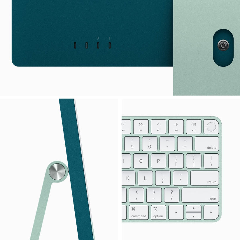 24-inčni iMac M3 sa 4,5K Retina displejom, 8-jezgarnim CPU-om, 10-jezgarnim GPU-om, 8GB objedinjene memorije i 512GB SSD-om - Green - iSTYLE RS