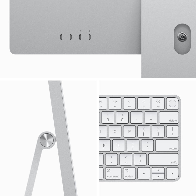 24-inčni iMac M3 sa 4,5K Retina displejom, 8-jezgarnim CPU-om, 8-jezgarnim GPU-om, 8GB objedinjene memorije I 256GB SSD-om - Silver - iSTYLE RS