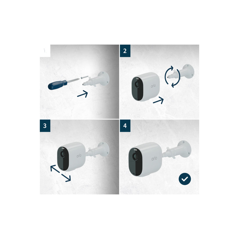 Arlo Essential Spotlight WiFi Security Camera - 1 Camera Kit - White - iSTYLE RS