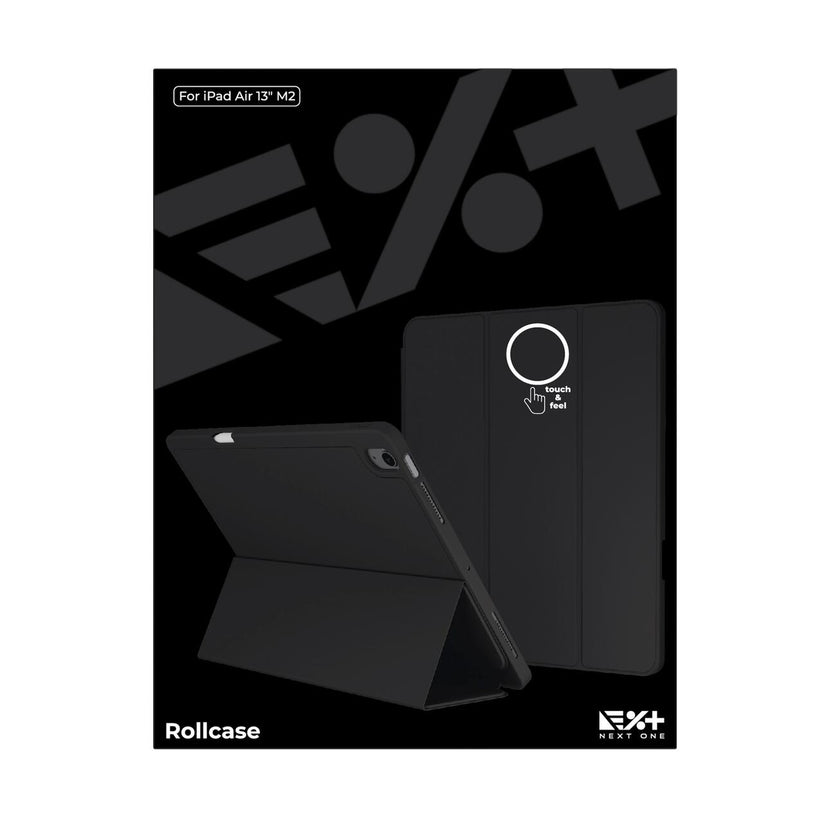 Husa de protectie Next One Rollcase pentru iPad Air 13 M2, cu suport pentru stilou, Negru - iSTYLE RS