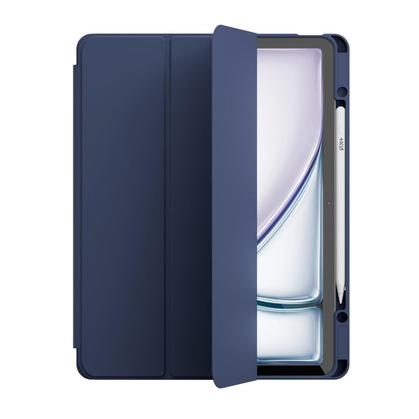 Husa de protectie Next One Rollcase pentru iPad Air 13 M2, cu suport pentru stilou, Albastru - iSTYLE RS