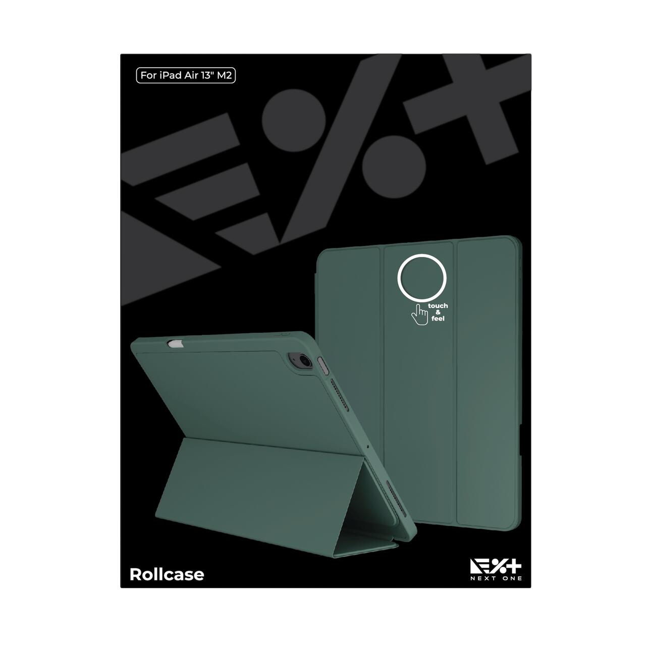 Husa de protectie Next One Rollcase pentru iPad Air 13 M2, cu suport pentru stilou, Verde - iSTYLE RS
