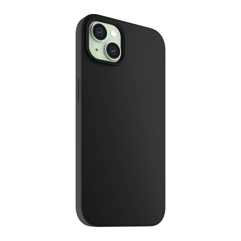 NEXT ONE silicone case MagSafe compatible for iPhone 15 | Black - iSTYLE RS