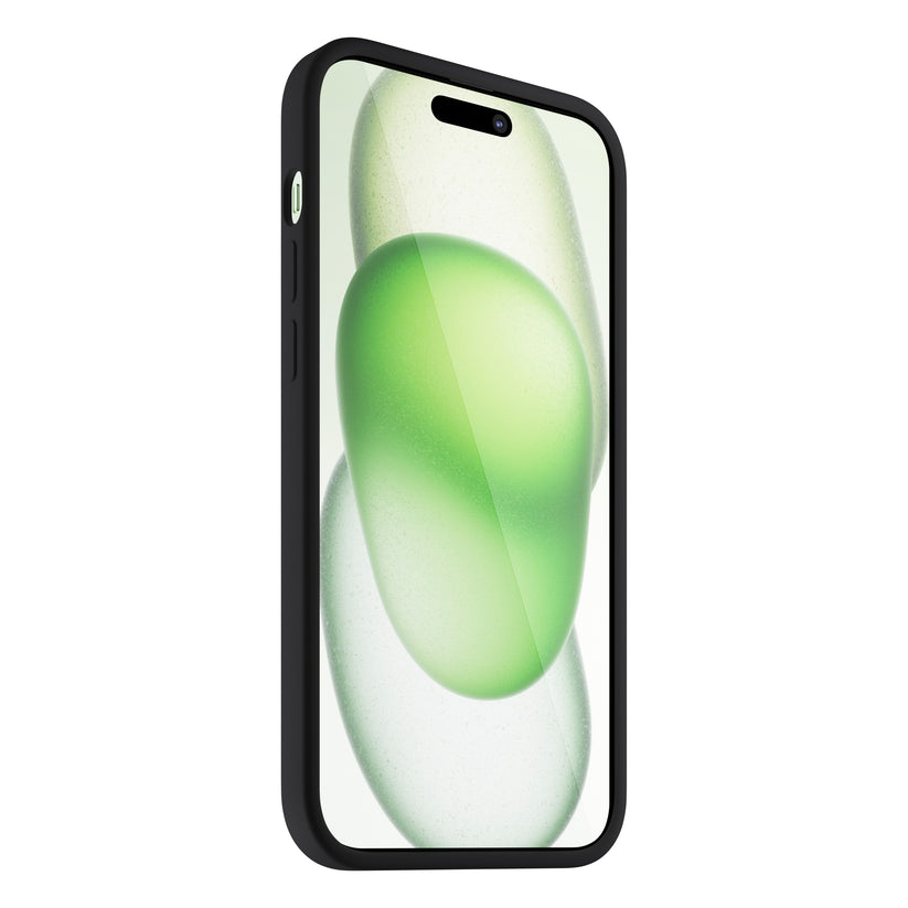 NEXT ONE silicone case MagSafe compatible for iPhone 15 | Black - iSTYLE RS