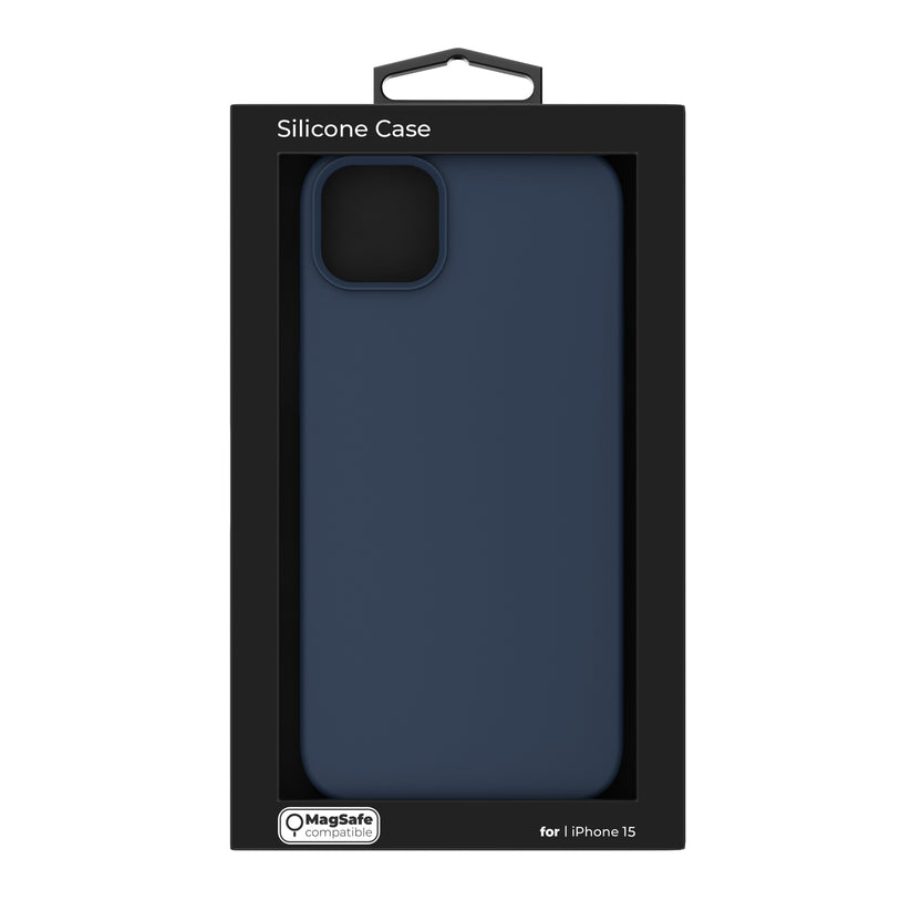 NEXT ONE silicone case MagSafe compatible for iPhone 15 | Royal Blue - iSTYLE RS