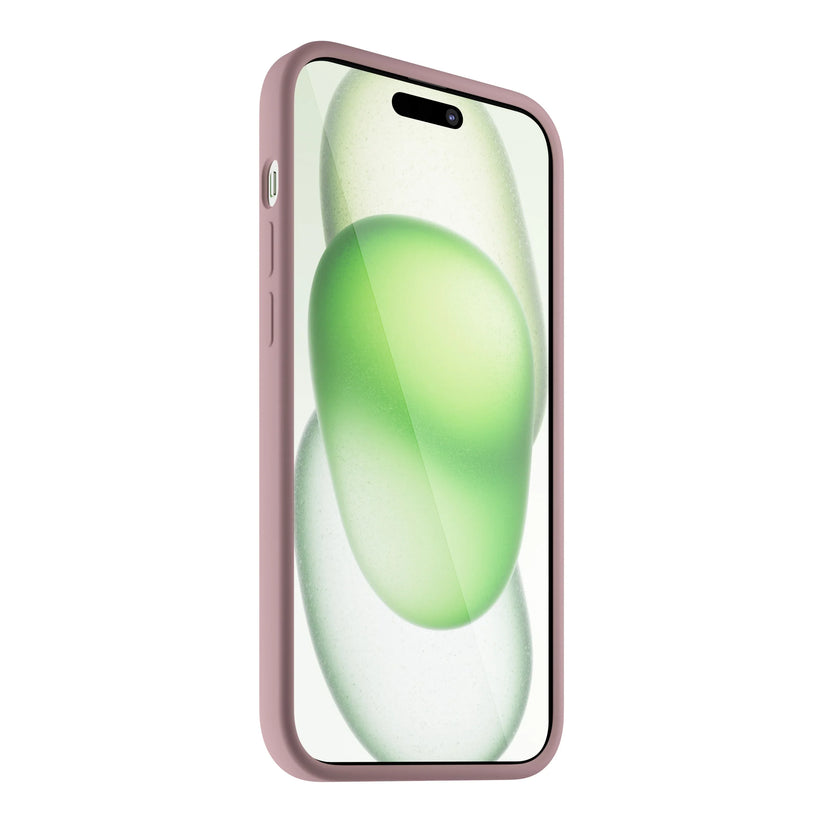NEXT ONE silicone case MagSafe compatible for iPhone 15 | Pink - iSTYLE RS