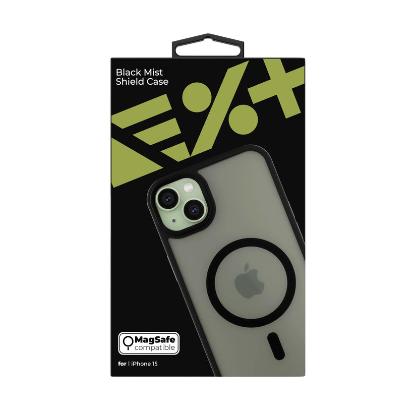 NEXT ONE mist shield case MagSafe compatible for iPhone 15 | Black - iSTYLE RS