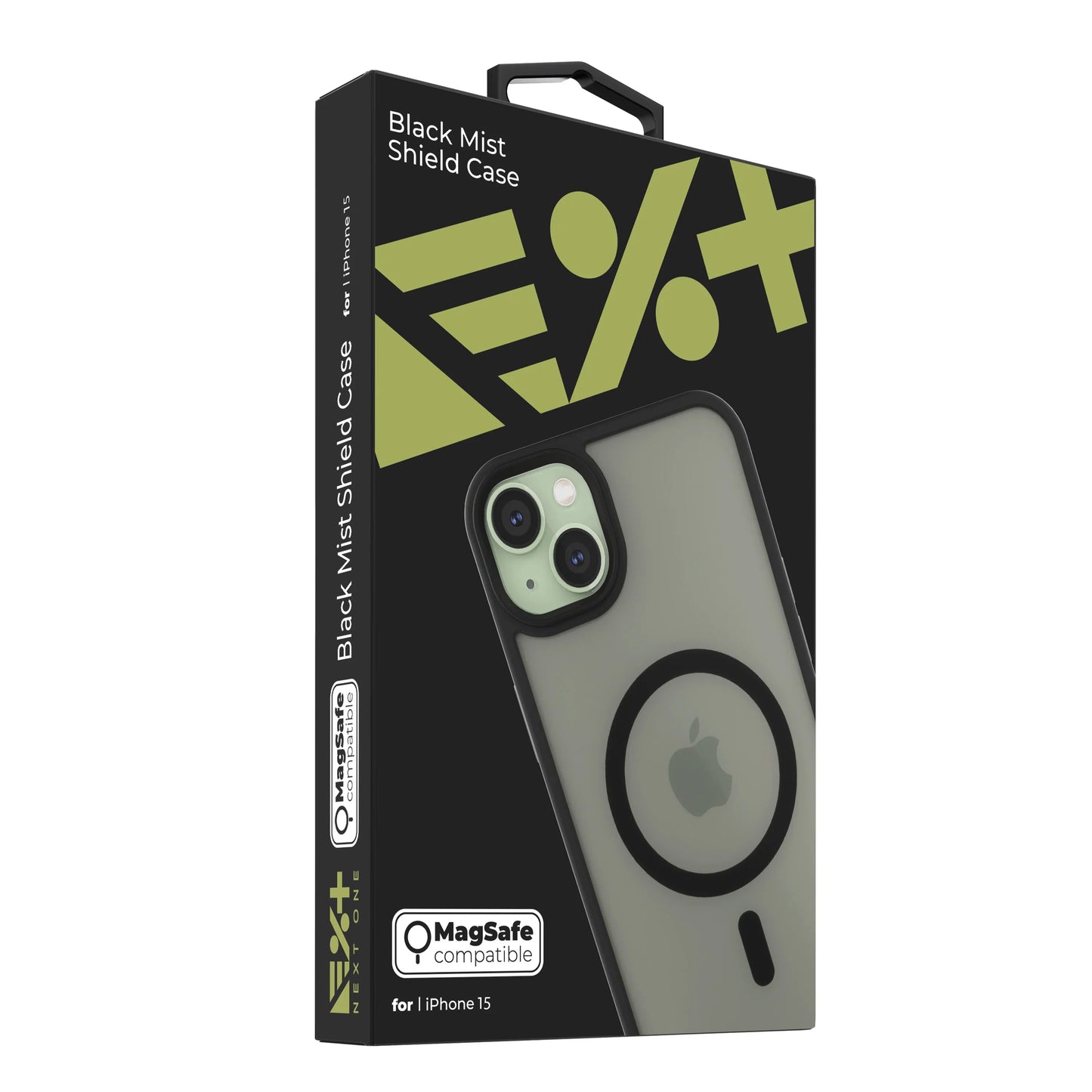 NEXT ONE mist shield case MagSafe compatible for iPhone 15 | Black - iSTYLE RS