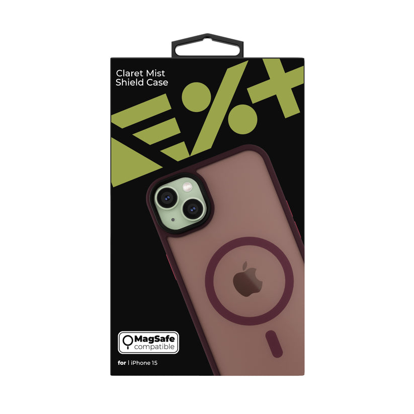 NEXT ONE mist shield case MagSafe compatible for iPhone 15 | Claret - iSTYLE RS