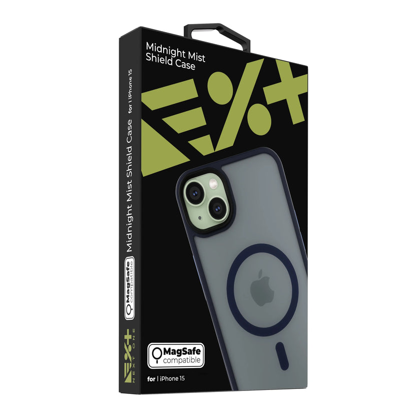 NEXT ONE mist shield case MagSafe compatible for iPhone 15 | Midnight - iSTYLE RS