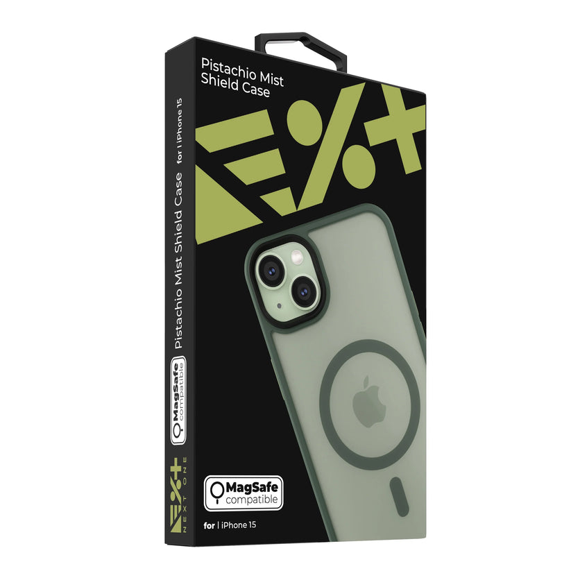 NEXT ONE mist shield case MagSafe compatible for iPhone 15 | Pistachio - iSTYLE RS