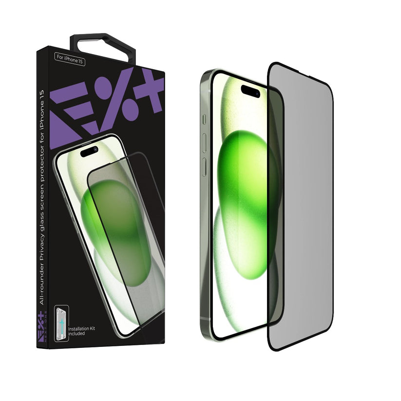Next One All-Rounder Privacy Glass za iPhone 15 - iSTYLE RS