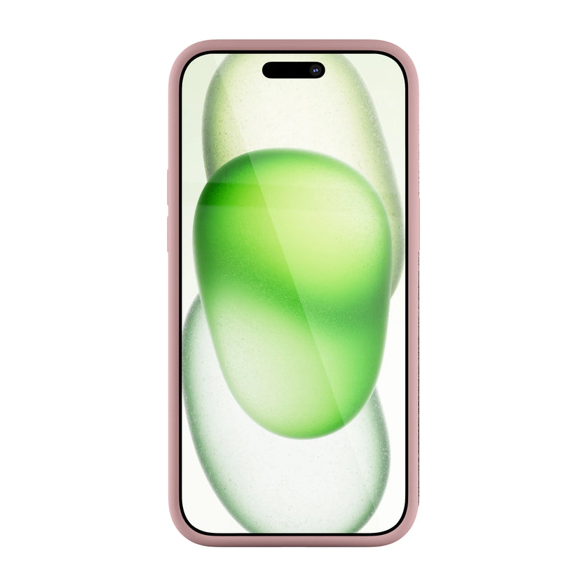 NEXT ONE silicone case MagSafe compatible for iPhone 15 Plus | Pink - iSTYLE RS