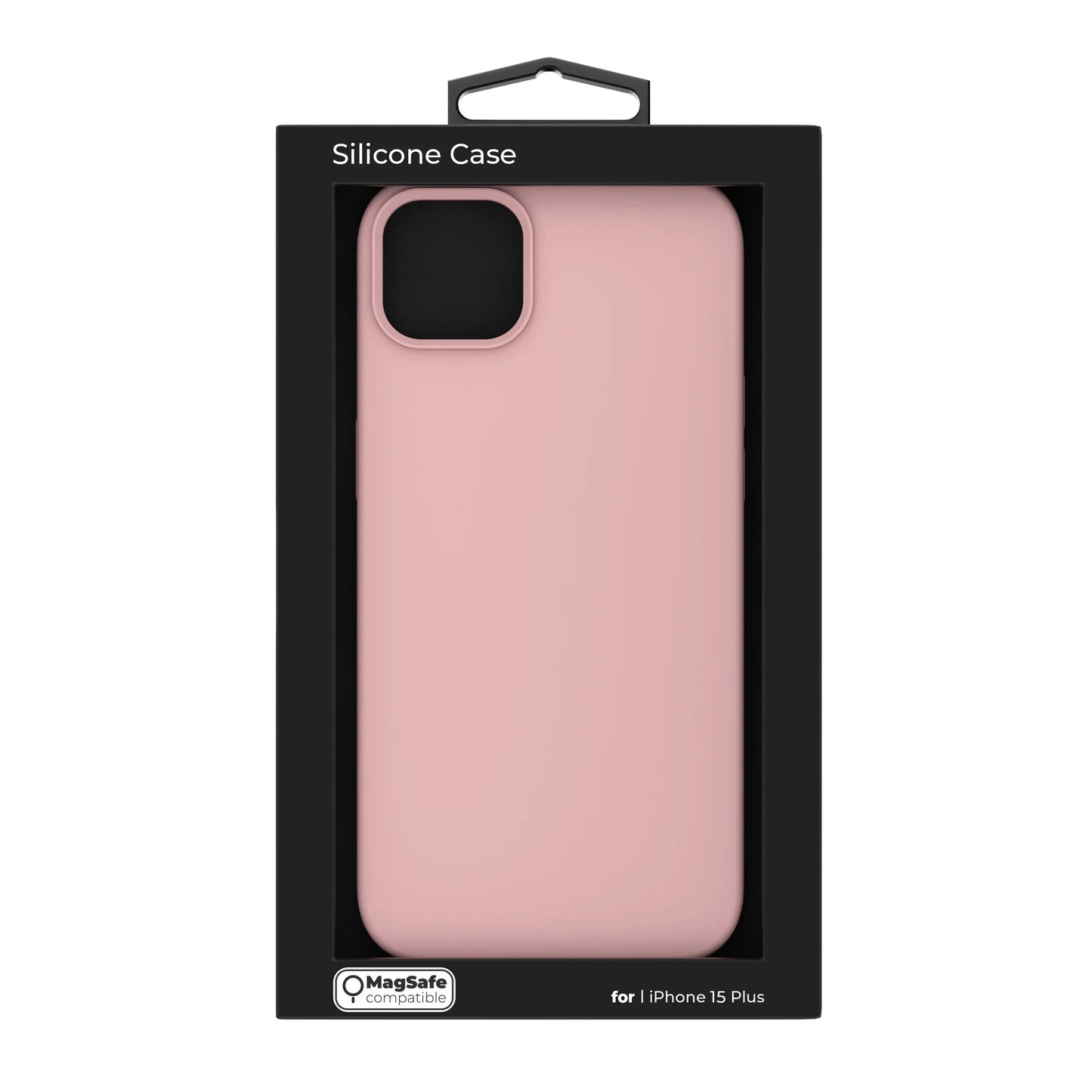 NEXT ONE silicone case MagSafe compatible for iPhone 15 Plus | Pink - iSTYLE RS