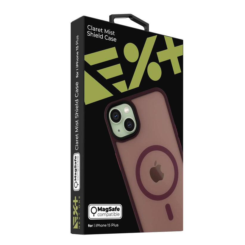 NEXT ONE mist shield case MagSafe compatible for iPhone 15 Plus | Claret - iSTYLE RS