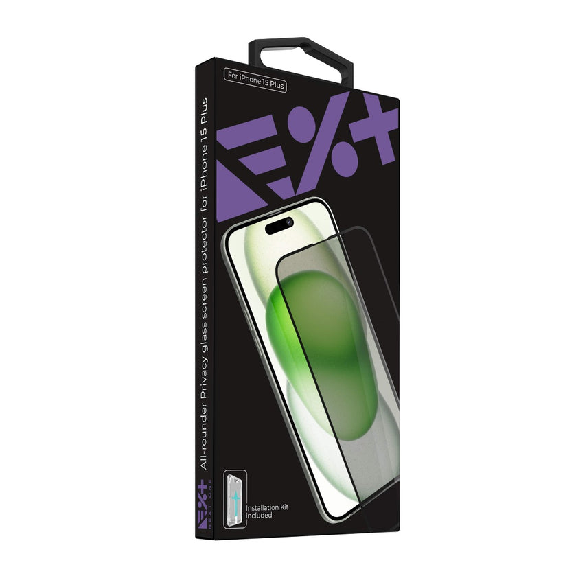 Next One All-Rounder Privacy Glass za iPhone 15 Plus - iSTYLE RS