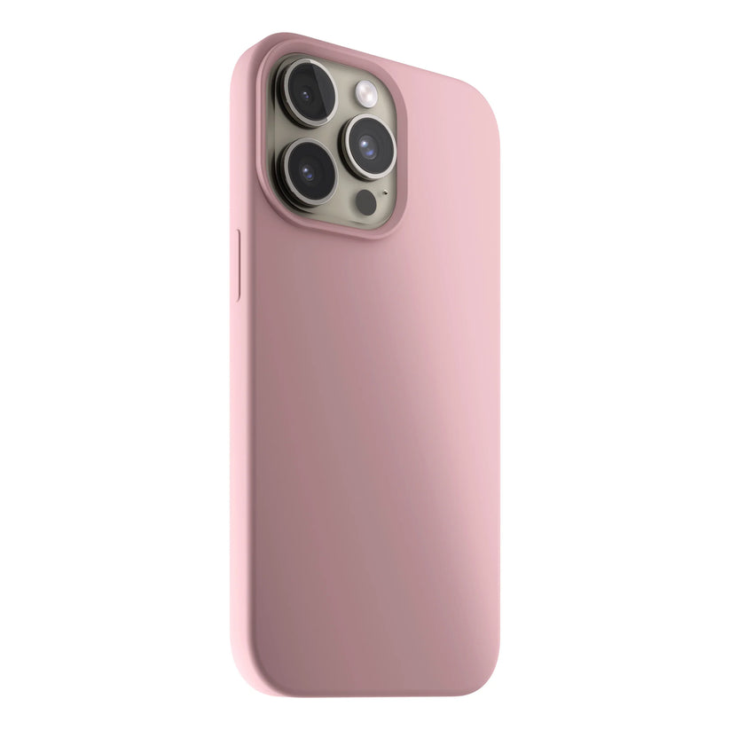NEXT ONE silicone case MagSafe compatible for iPhone 15 Pro | Pink - iSTYLE RS