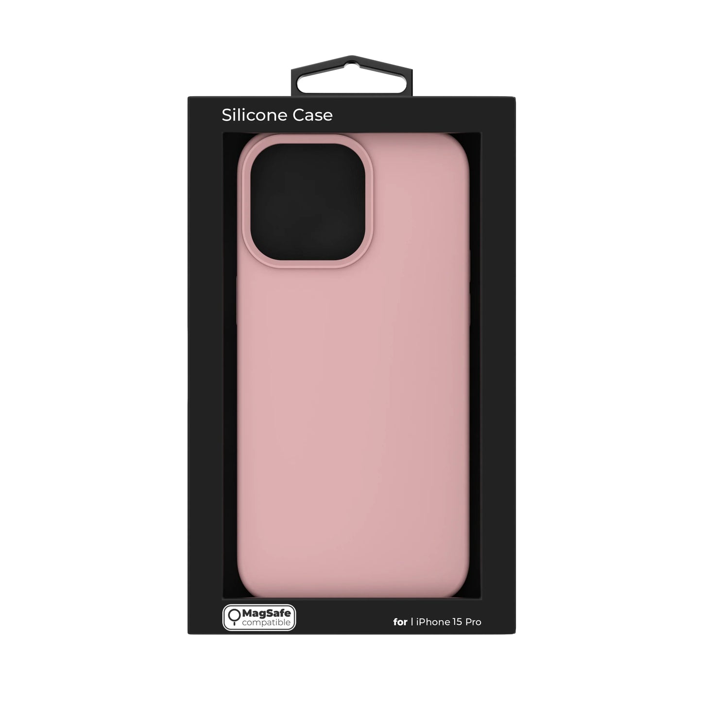 NEXT ONE silicone case MagSafe compatible for iPhone 15 Pro | Pink - iSTYLE RS