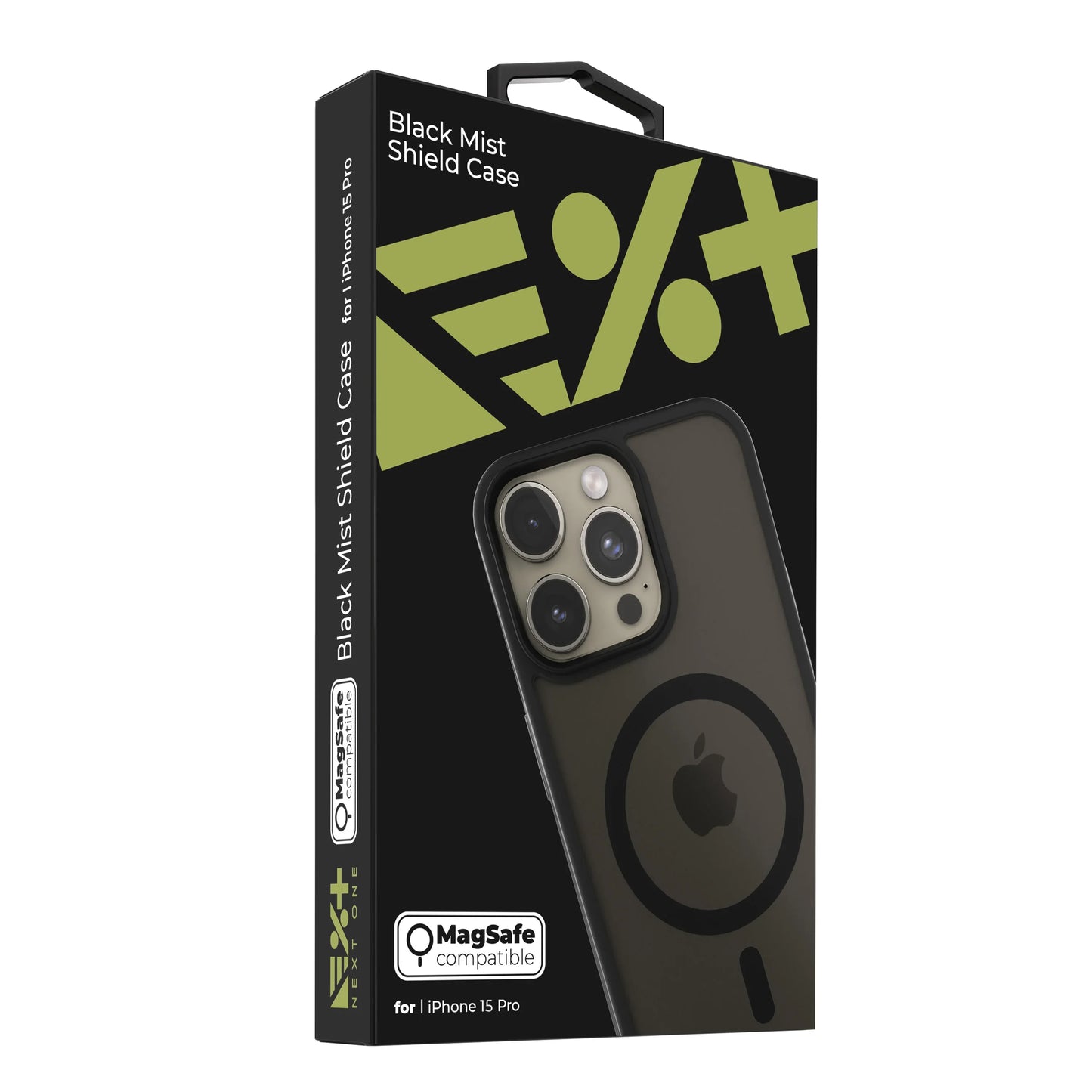 NEXT ONE mist shield case MagSafe compatible for iPhone 15 Pro | Black - iSTYLE RS