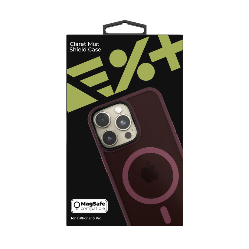 NEXT ONE mist shield case MagSafe compatible for iPhone 15 Pro | Claret - iSTYLE RS
