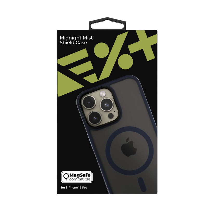 NEXT ONE mist shield case MagSafe compatible for iPhone 15 Pro | Midnight - iSTYLE RS