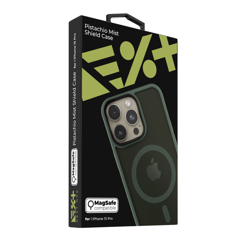 NEXT ONE mist shield case MagSafe compatible for iPhone 15 Pro | Pistachio - iSTYLE RS