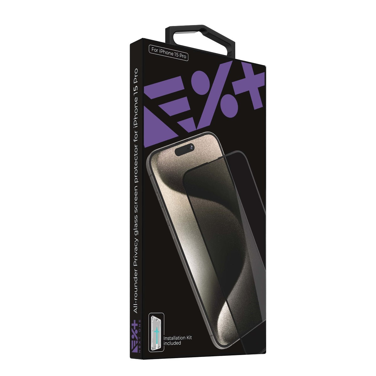 Next One All-Rounder Privacy Glass za iPhone 15 Pro - iSTYLE RS