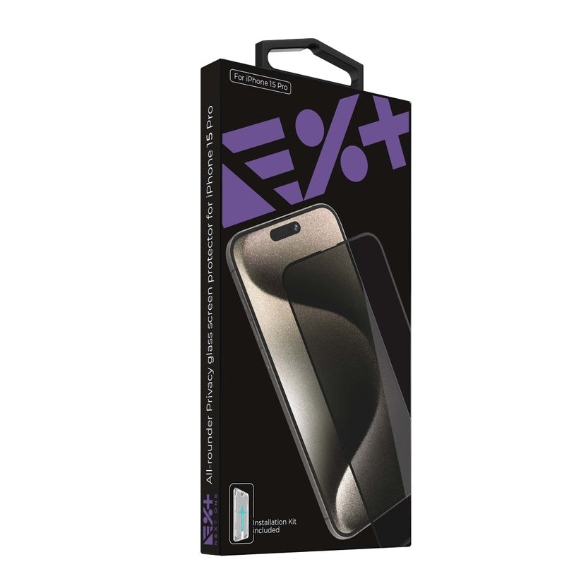 Next One All-Rounder Privacy Glass za iPhone 15 Pro - iSTYLE RS