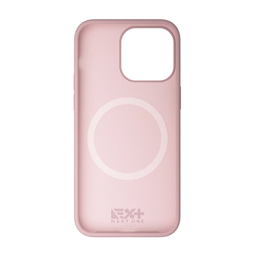 NEXT ONE silicone case MagSafe compatible for iPhone 15 Pro Max | Pink - iSTYLE RS