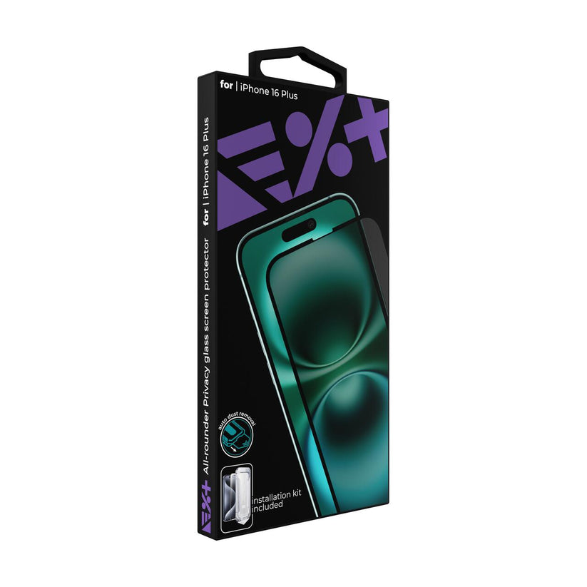 Next One All-Rounder Privacy glass screen Protector za iPhone 16 Plus - iSTYLE RS