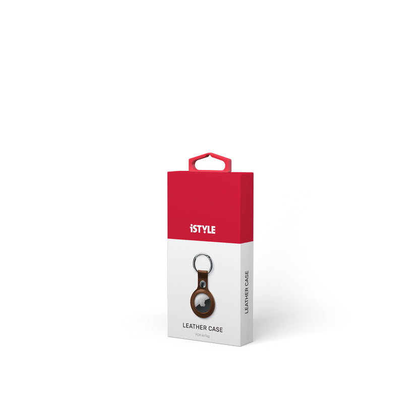 iStyle Leather Case for AirTag - brown - iSTYLE RS