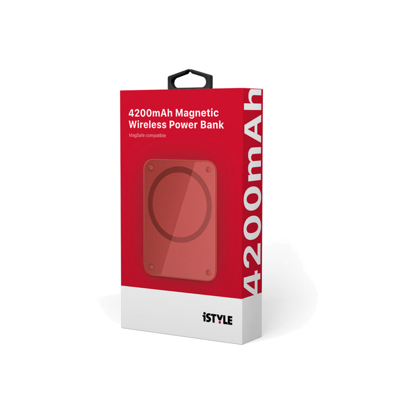 iSTYLE 4200mAh Magsafe compatiable Powerbank - red - iSTYLE RS