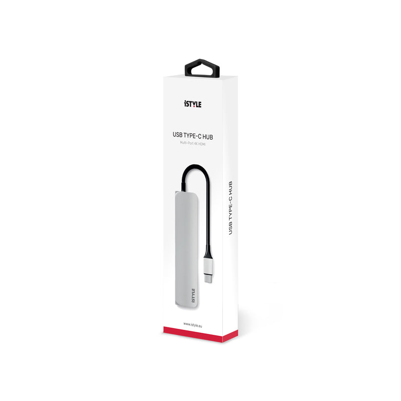 iSTYLE USB Type-C HUB 4K HDMI - silver/black - iSTYLE RS