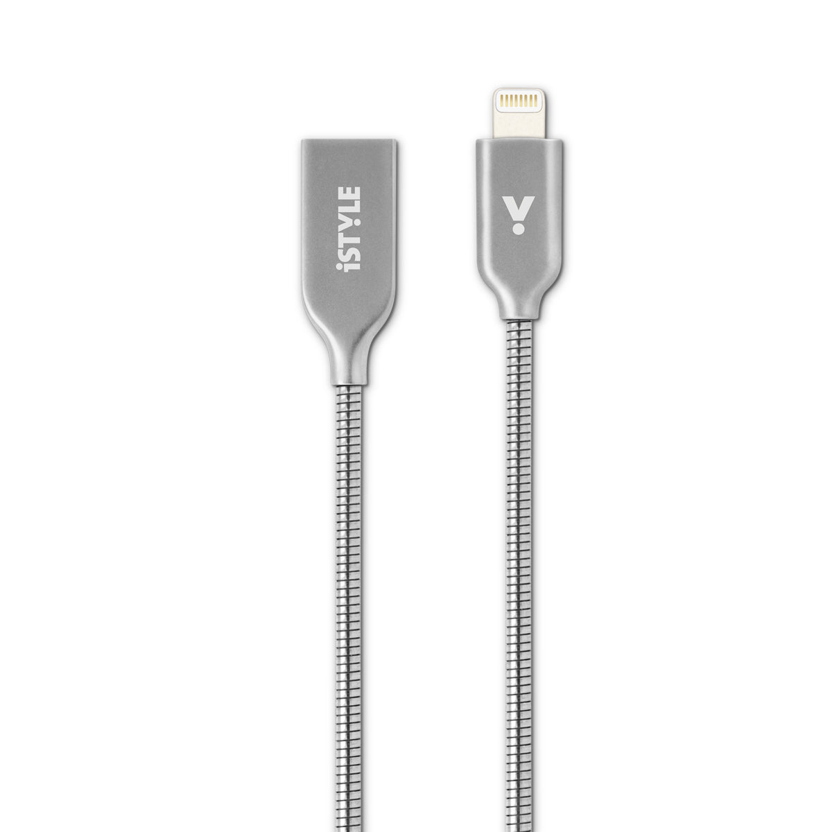 iSTYLE Lightning Metal Cable 1,2m - silver 2019 - iSTYLE RS