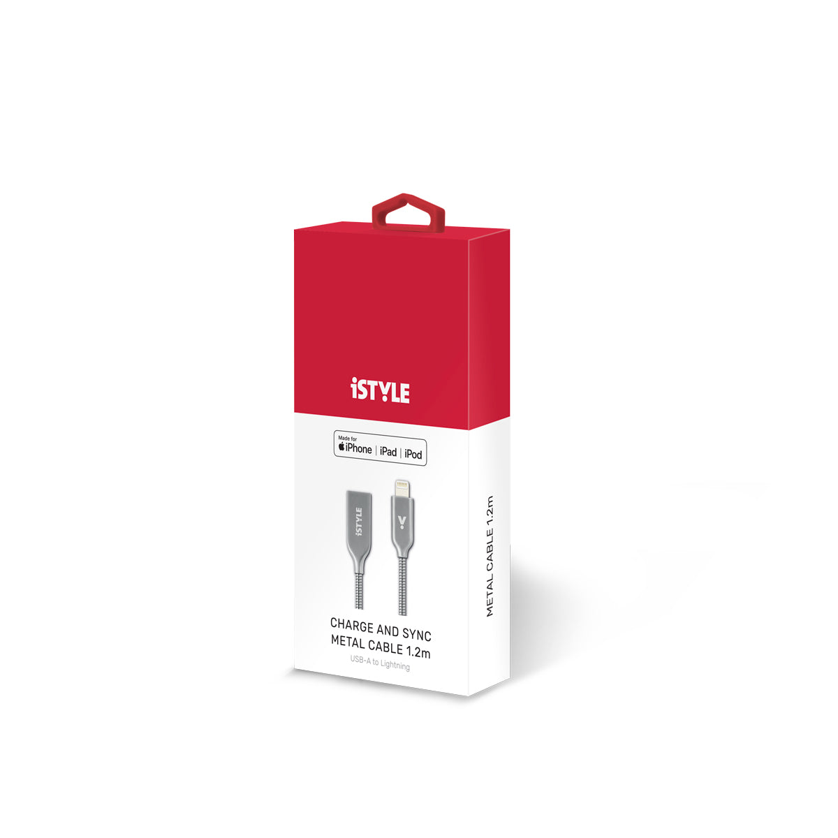 iSTYLE Lightning Metal Cable 1,2m - silver 2019 - iSTYLE RS