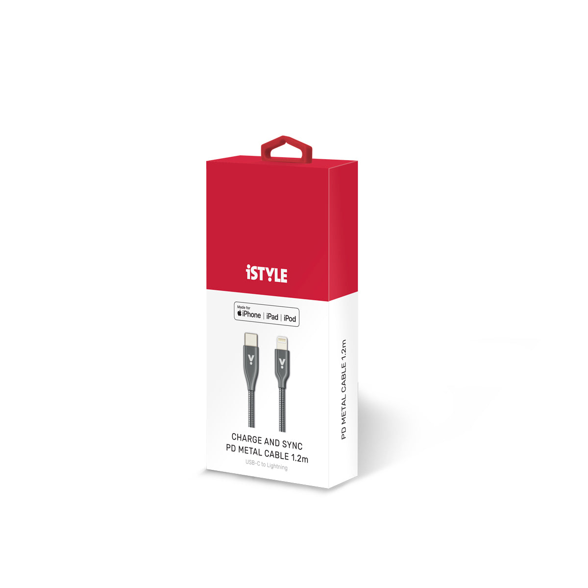 iSTYLE USB-C to Lightning Metal Cable 1,2m - space gray - iSTYLE RS