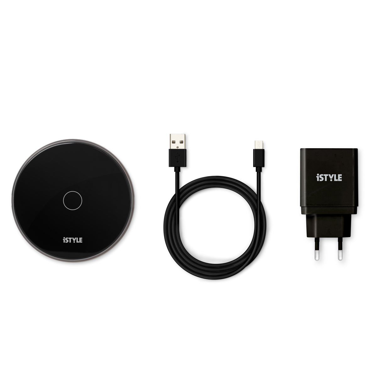 iSTYLE Wireless charging pad 15W + Adapter - black - iSTYLE RS