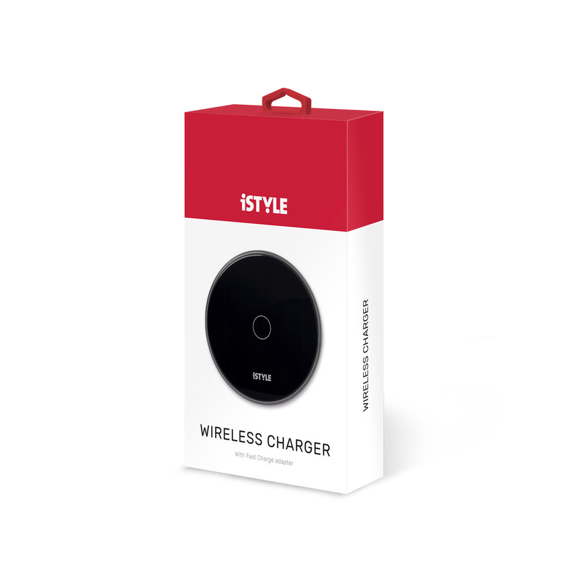 iSTYLE Wireless charging pad 15W + Adapter - black - iSTYLE RS