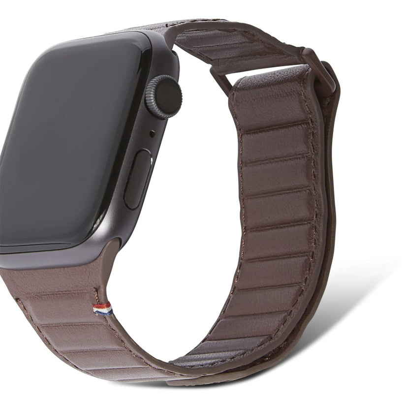 Decoded Leather Magnetic Traction Strap |Series 7(45mm)/6/SE/5/4(44mm)/3/2/1(42mm)| Chocolate Brown - iSTYLE RS