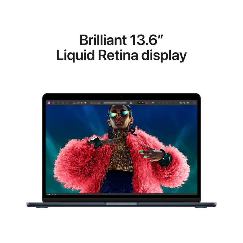 13-inčni MacBook Air M3 sa 8-jezgarnim CPU-om, 8-jezgarnim GPU-om, 8GB objedinjene memorije i 256GB SSD-om - Midnight - iSTYLE RS