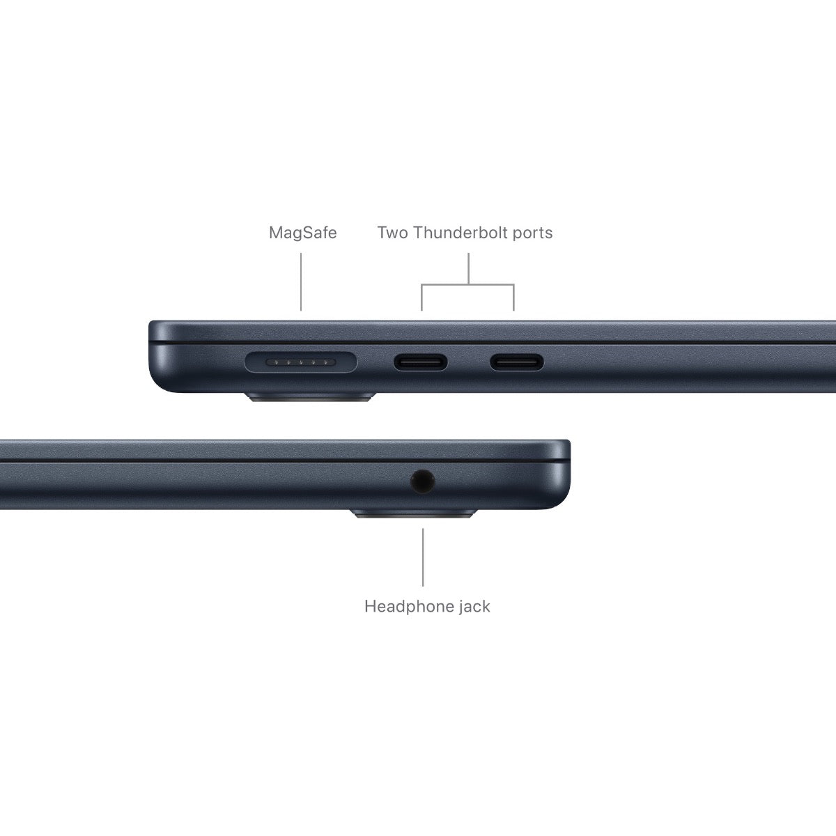 13-inčni MacBook Air M3 sa 8-jezgarnim CPU-om, 8-jezgarnim GPU-om, 8GB objedinjene memorije i 256GB SSD-om - Midnight - iSTYLE RS