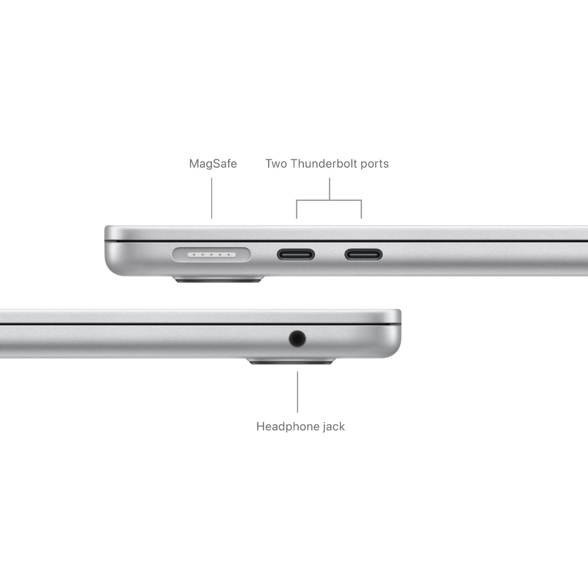 15-inčni MacBook Air M3 sa 8-jezgarnim CPU-om, 10-jezgarnim GPU-om, 16GB objedinjene memorije i 512GB SSD-om - Silver - iSTYLE RS