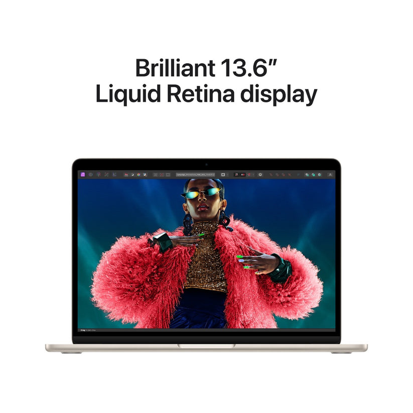 13-inčni MacBook Air M3 sa 8-jezgarnim CPU-om, 8-jezgarnim GPU-om, 8GB objedinjene memorije i 256GB SSD-om - Starlight - iSTYLE RS