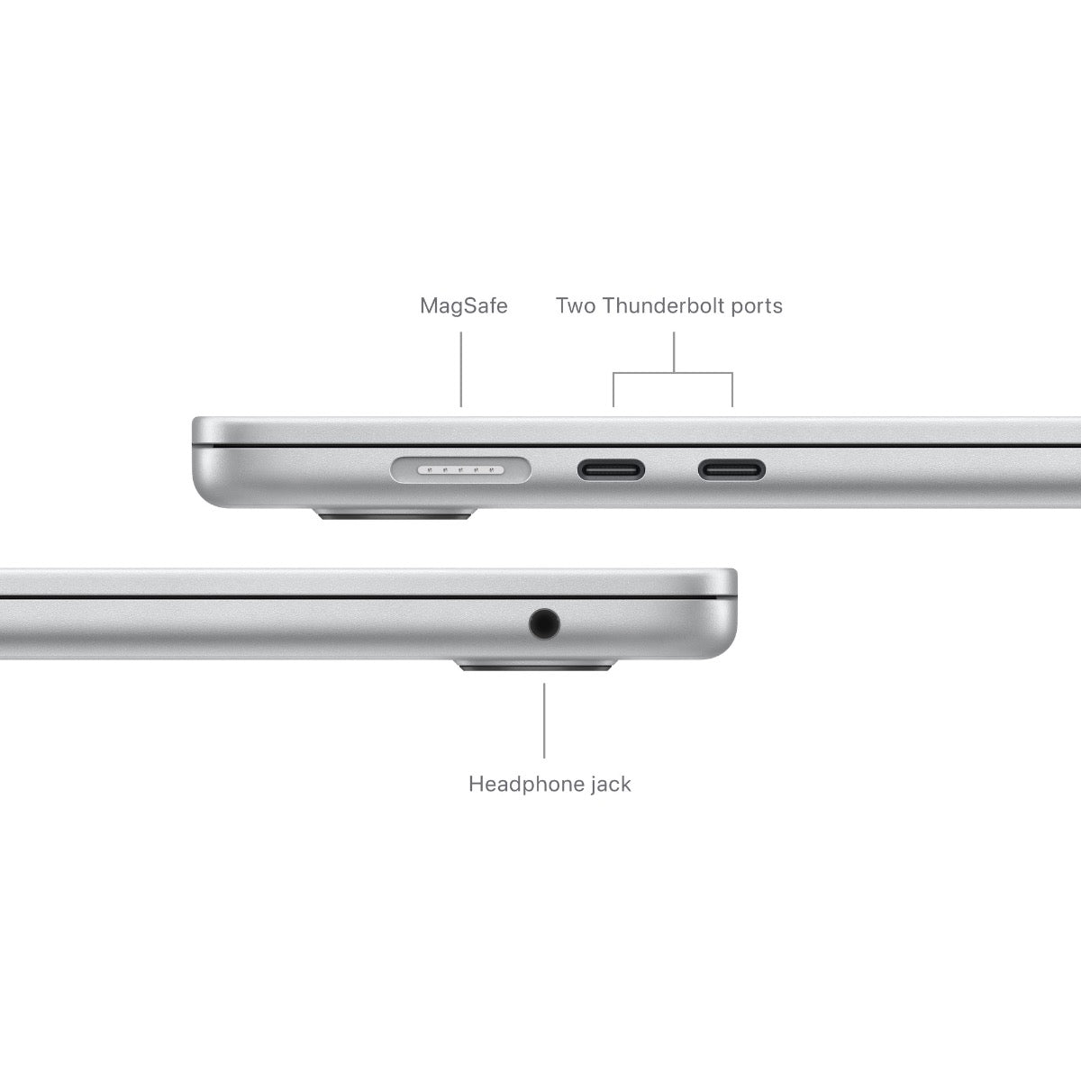 15-inčni MacBook Air M3 sa 8-jezgarnim CPU-om, 10-jezgarnim GPU-om, 8GB objedinjene memorije i 256GB SSD-om - Silver - iSTYLE RS