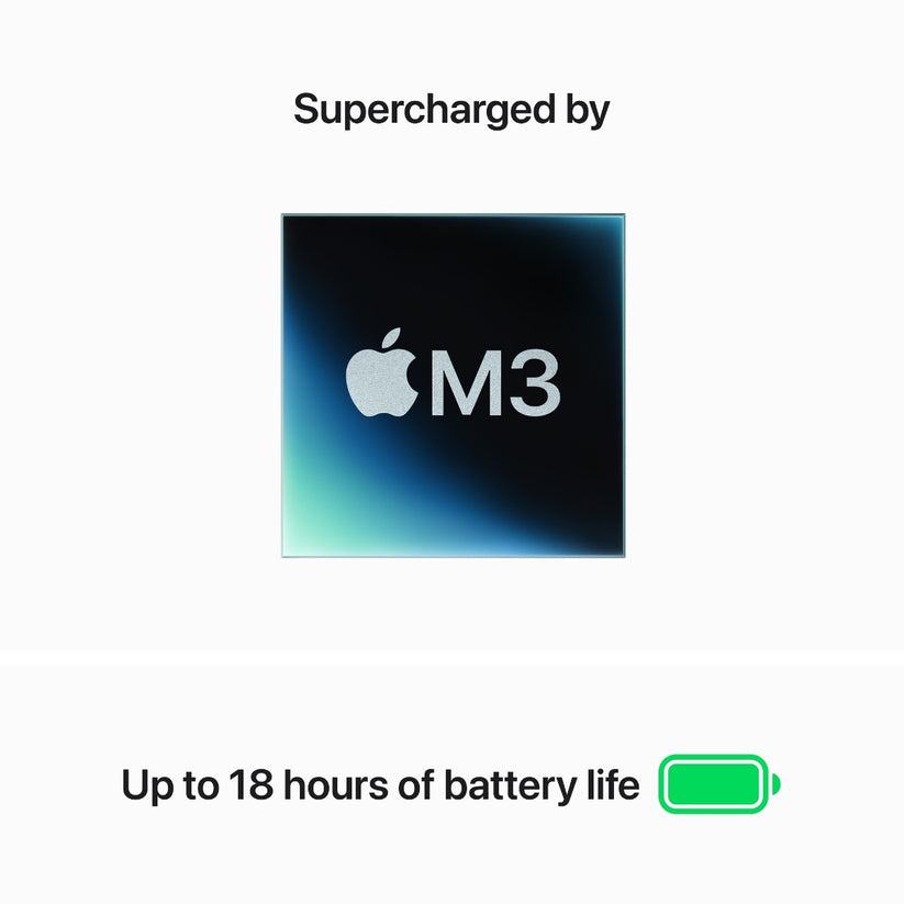 15-inčni MacBook Air M3 sa 8-jezgarnim CPU-om, 10-jezgarnim GPU-om, 8GB objedinjene memorije i 256GB SSD-om - Space Gray - iSTYLE RS