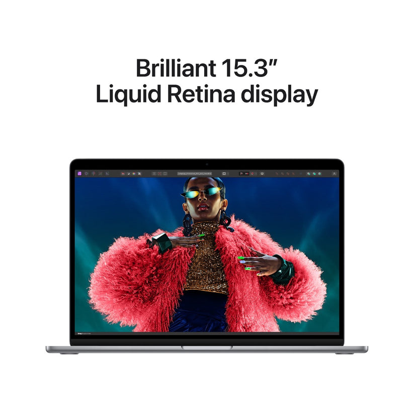 15-inčni MacBook Air M3 sa 8-jezgarnim CPU-om, 10-jezgarnim GPU-om, 8GB objedinjene memorije i 256GB SSD-om - Space Gray - iSTYLE RS