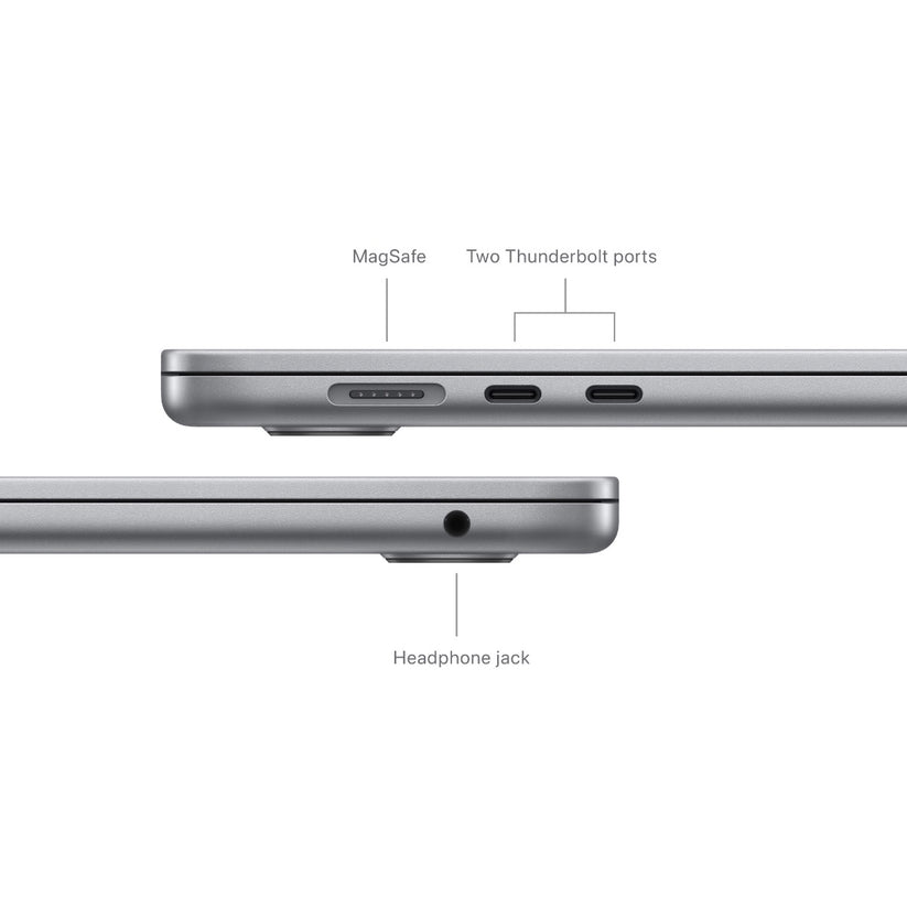 15-inčni MacBook Air M3 sa 8-jezgarnim CPU-om, 10-jezgarnim GPU-om, 8GB objedinjene memorije i 256GB SSD-om - Space Gray - iSTYLE RS
