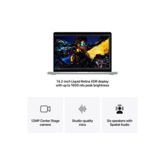 14-inčni MacBook Pro M4 sa 10-jezgarnim CPU-om i 10-jezgarnim GPU-om, 24GB objedinjene memorije i 1TB SSD-om - Silver - iSTYLE RS