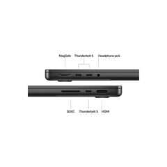 14-inčni MacBook Pro M4 Max sa 14-jezgarnim CPU-om i 32-jezgarnim GPU-om, 36GB objedinjene memorije i 1TB SSD-om - Space Black - iSTYLE RS