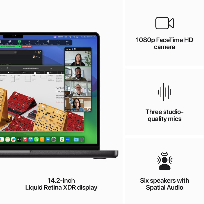 14-inčni MacBook Pro M3 Pro sa 12-jezgarnim CPU-om, 18-jezgarnim GPU-om, 18GB objedinjene memorije i 1TB SSD-om - Space Black - iSTYLE RS